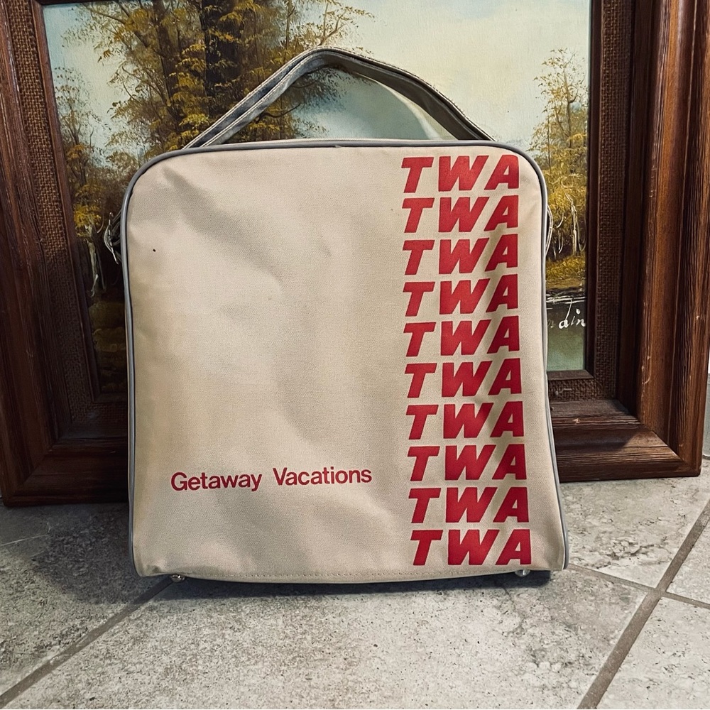 vintage | twa airlines | twa getaway vacations collection bag - Picture 2 of 13